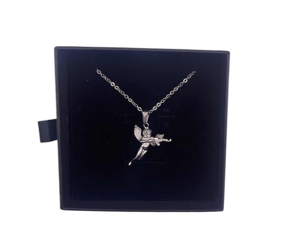 HARPER CHERUB’S AIM NECKLACE - STERLING SILVER
