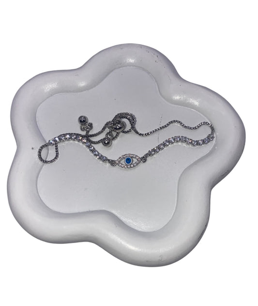 TENNIS BRACELET TALISMAN - STERLING SILVER DIAMOND