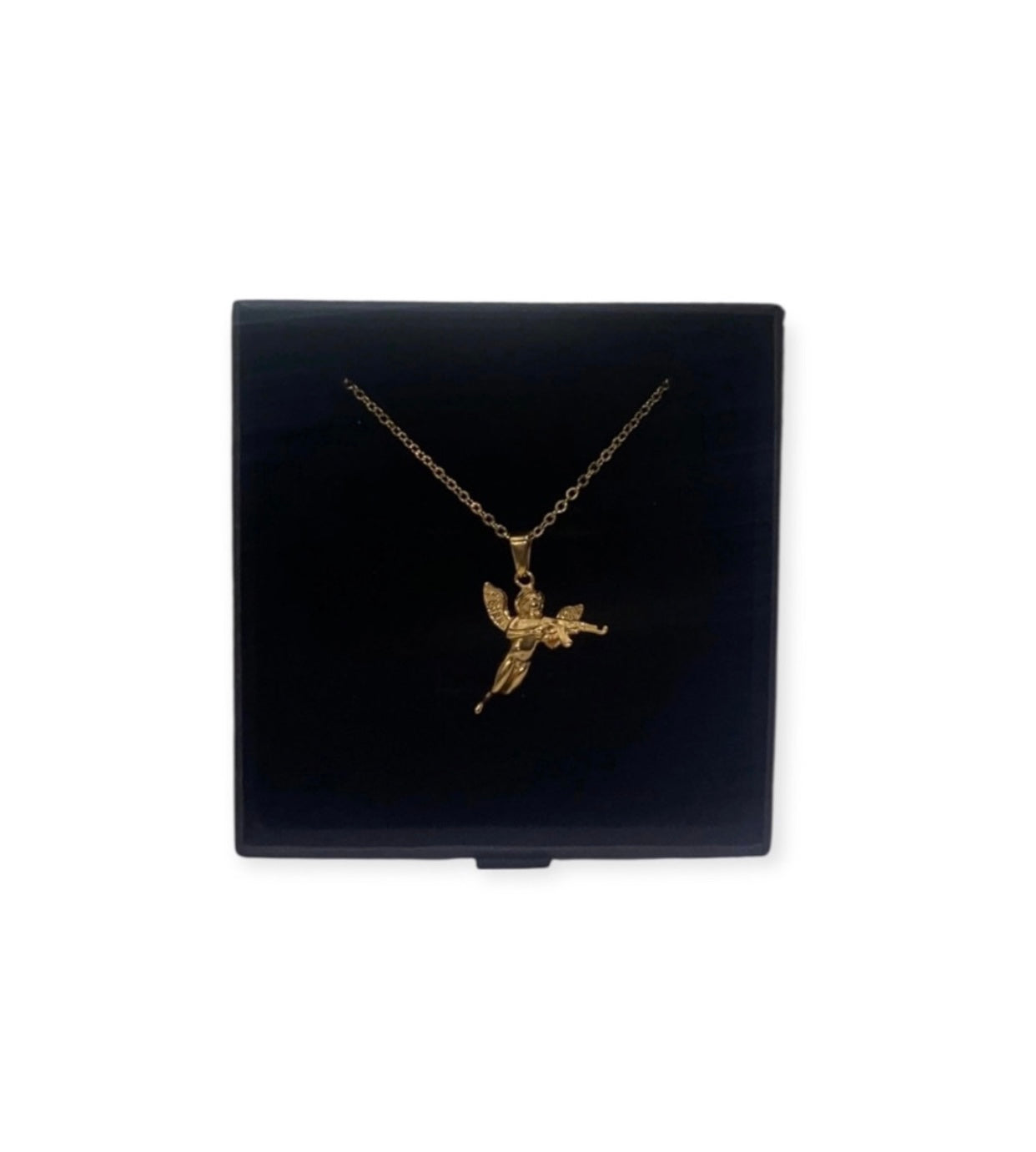 HARPER CHERUB’S AIM NECKLACE - 18K GOLD PLATED