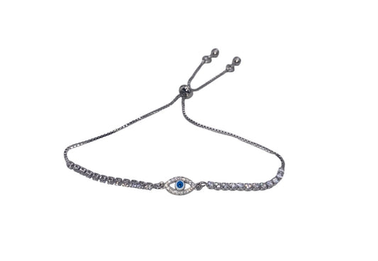 TENNIS BRACELET TALISMAN - STERLING SILVER DIAMOND