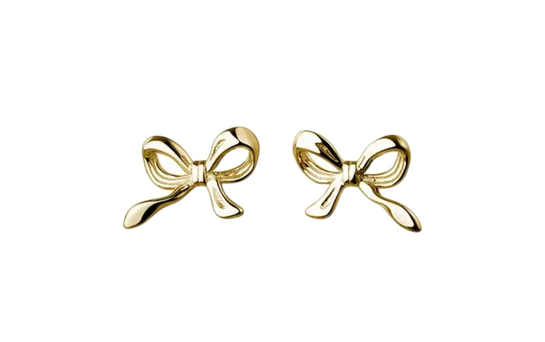 HAILEY EARRINGS BOW - 18K GOLD PLATED