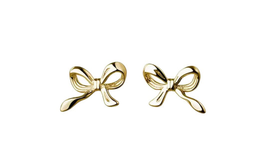 HAILEY EARRINGS BOW - 18K GOLD PLATED