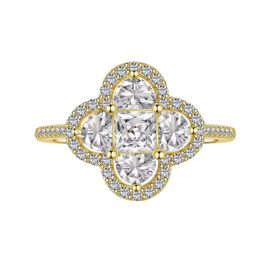 MADELIENE ETERNITY RING SILVER - PLATINUM WHITE DIAMOND GOLD