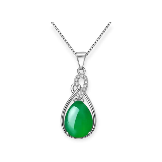 KAWAKAWA INSPIRED - NZ GREENSTONE PENDANT NECKLACE - STERLING SILVER - POUNAMU